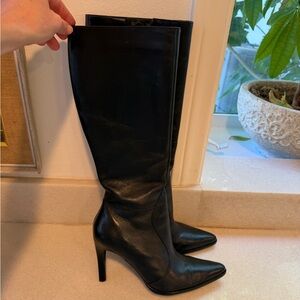 Cathy Jean Black Heeled Boots